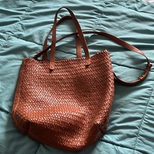 Madewell woven medium tote